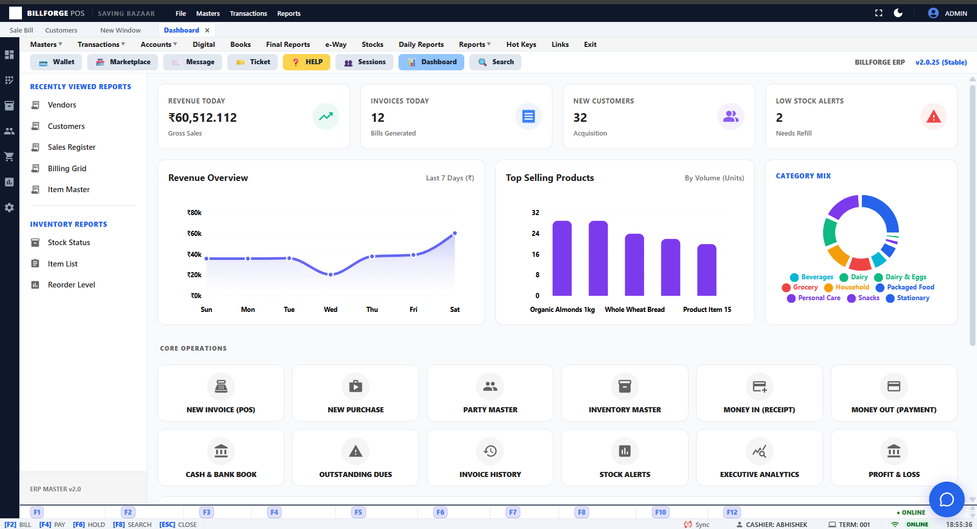 Escape POS Dashboard